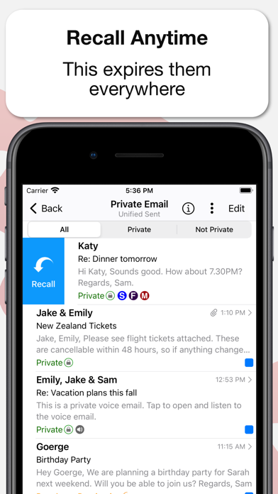 EPRIVO Encrypted Email & Chat Screenshot