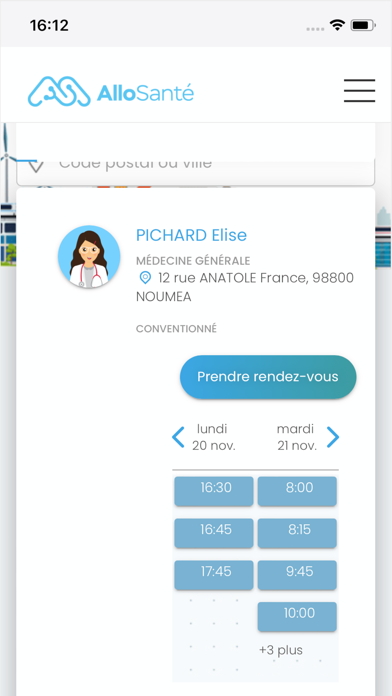 AlloSanté NC Screenshot