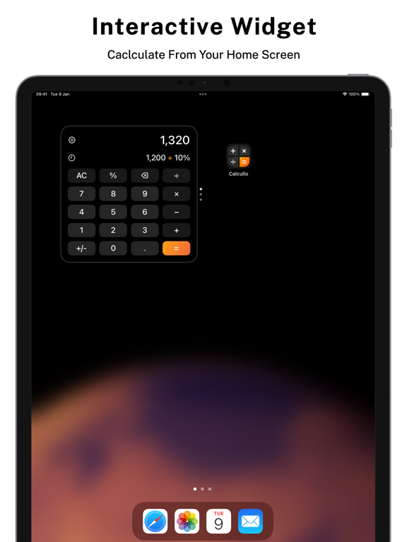 Screenshot #4 pour Calcullo - Calculator Widget