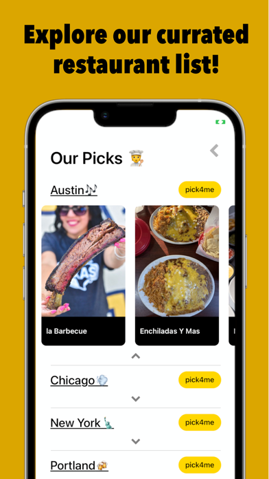 pick4me: Discover restaurants Screenshot