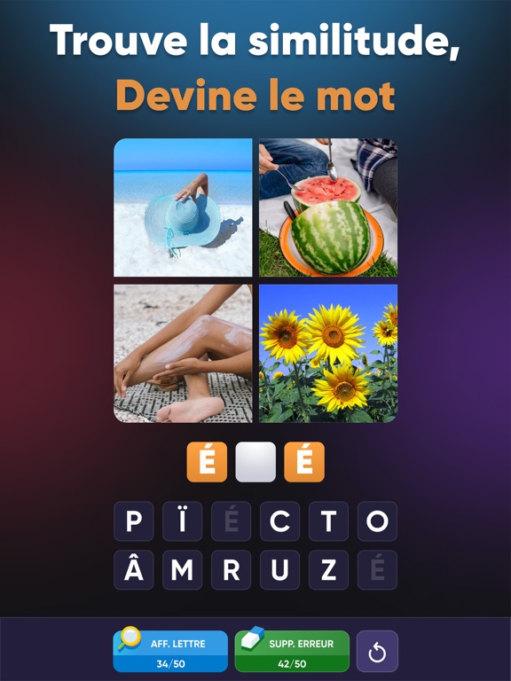 Screenshot #4 pour 4 images - association de mots