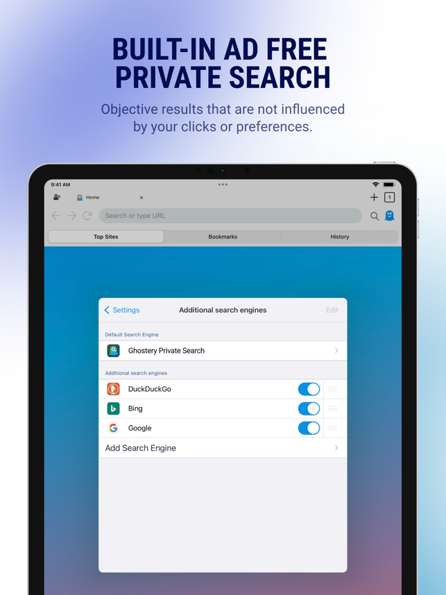 ‎Ghostery Private Browser Screenshot