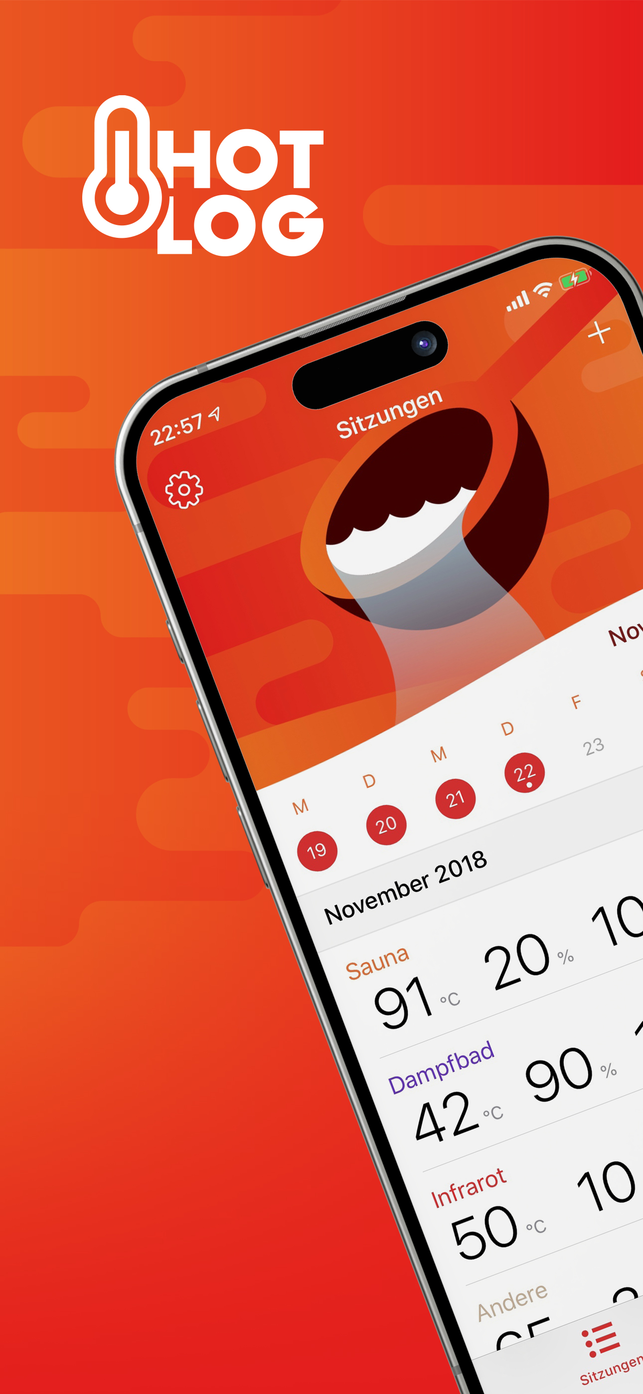 HotLog - Sauna Session Tracker