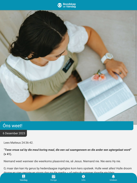 Screenshot #4 pour Boodskap vir Vandag