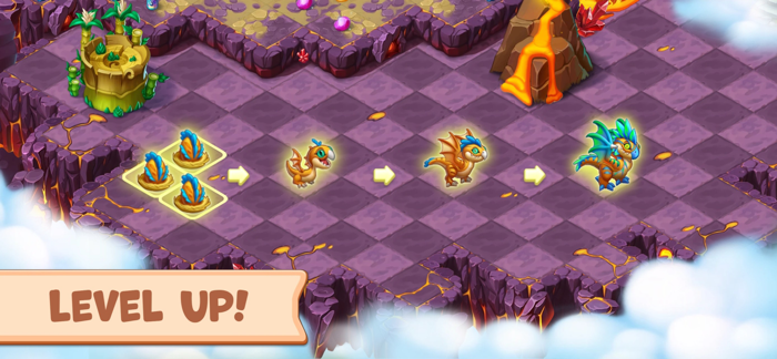 Mergest Kingdom merge puzzle