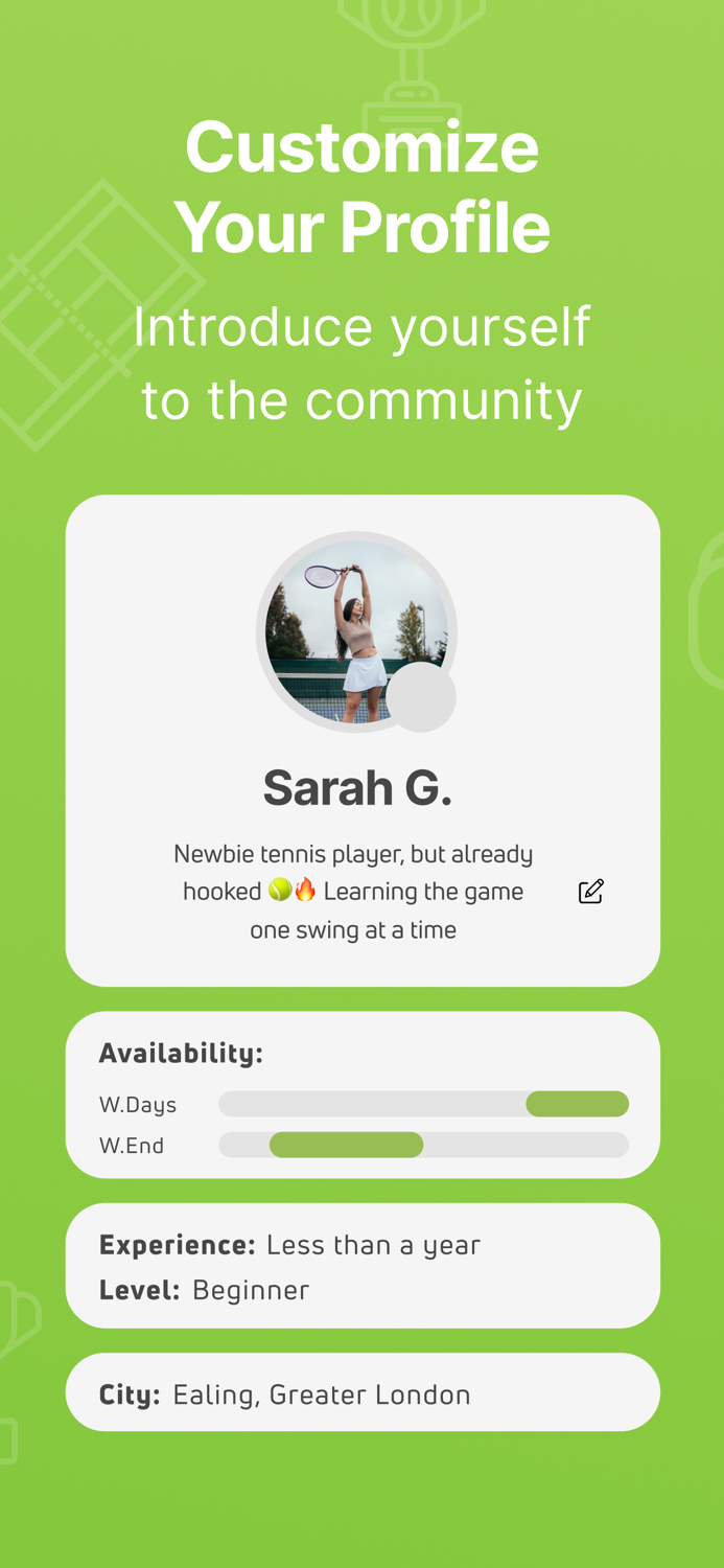 Kort Find Tennis Partners