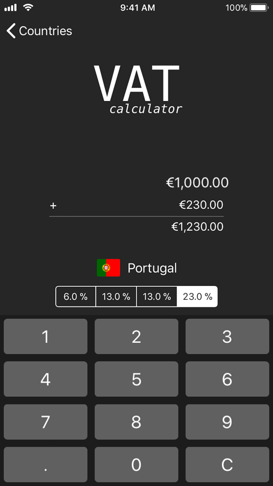 #2. VAT Calculator (iOS) 由: Laszlo Tuss
