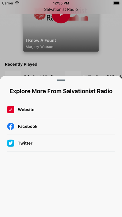 Salvationist Radio iPhone screenshot 3 - Music app