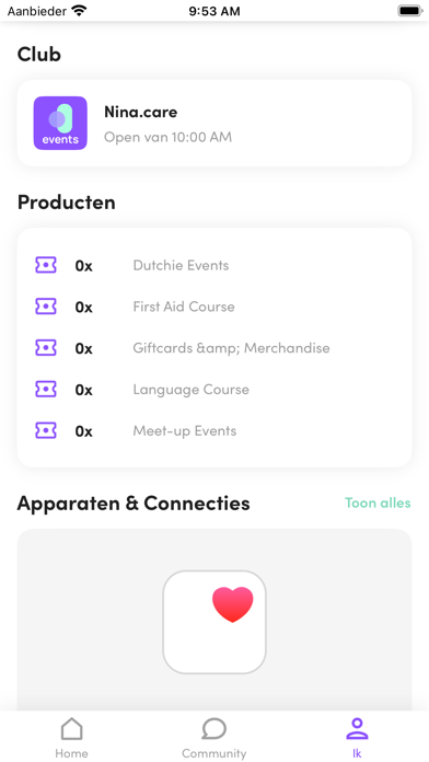 Nina Events & Community Screenshot
