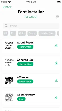 Game screenshot Font Installer for Cricut hack