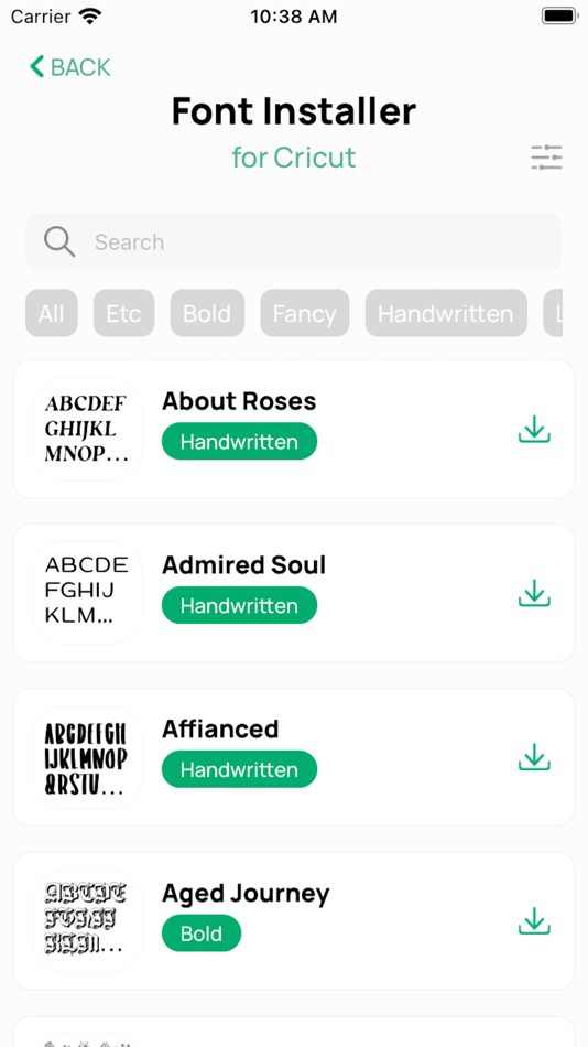 #3. Font Installer for Cricut (iOS) 由: Contractor Pro Software LLC