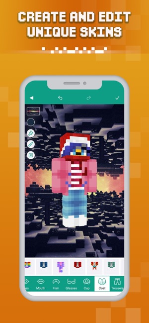 Skin editor for Minecraft::Appstore for Android