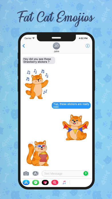 Fat Cat Emojis Screenshot