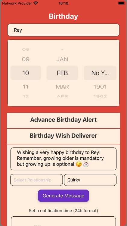 Birthd.AI - Reminders & Wishes