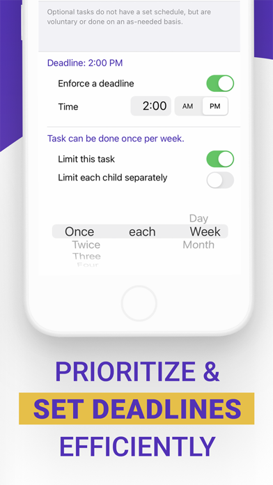 Privilege Points Chore Tracker Screenshot