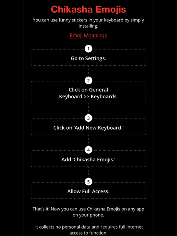 Chikasha Emojis iPad screenshot 2 - Entertainment app