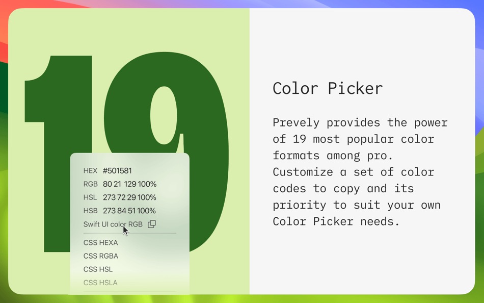 #5. Prevely (macOS) Podle: Stanislav Yakusevich