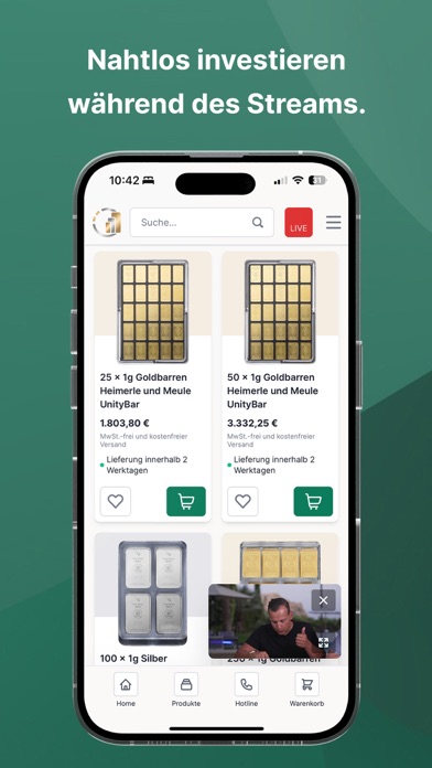 Kettner Edelmetalle App Screenshot