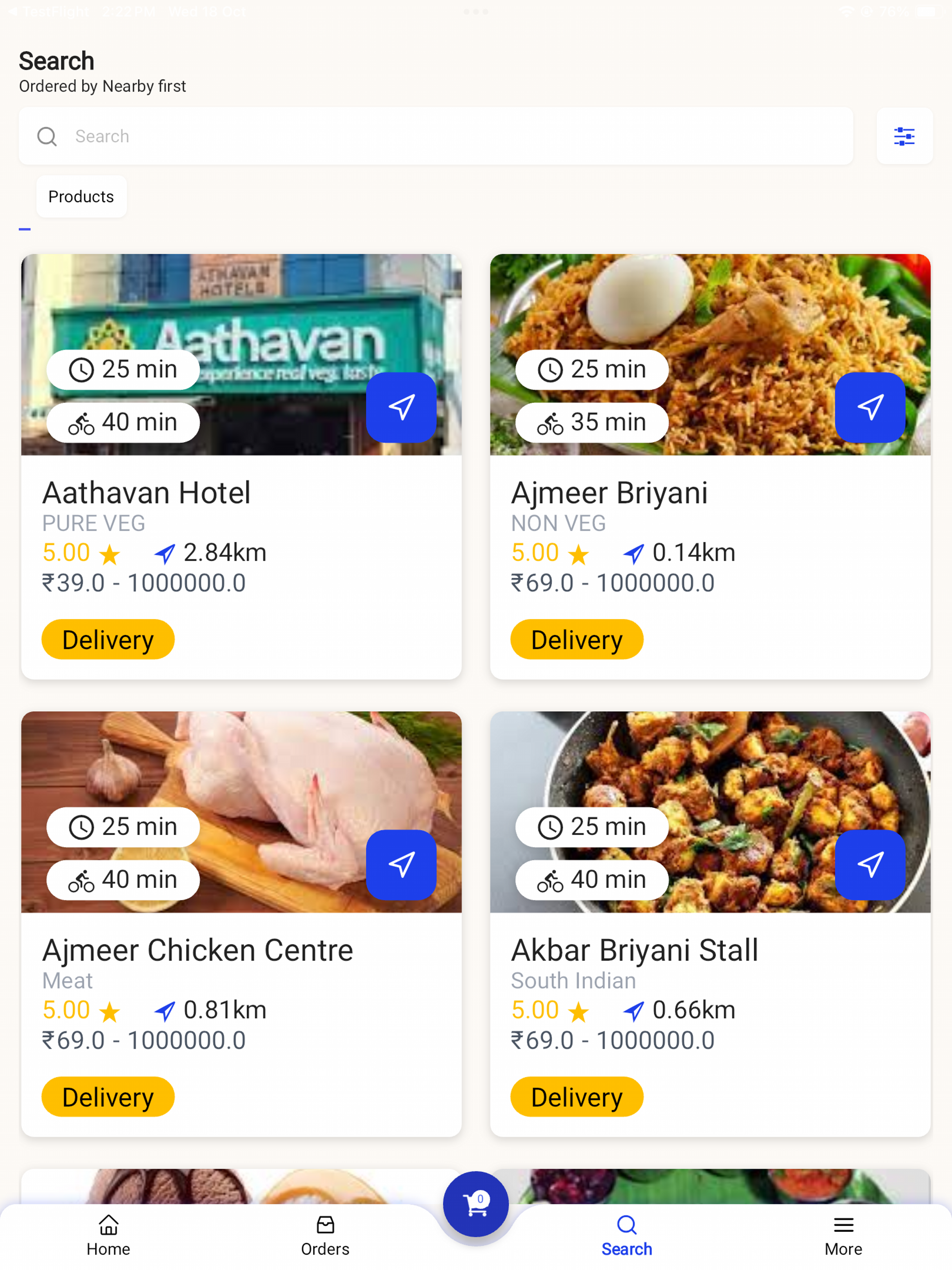 box food online delivery app