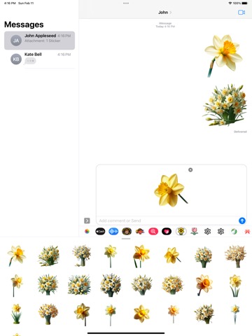 Daffodil Stickersのおすすめ画像3