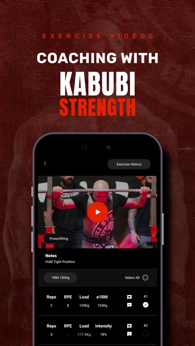 Kabuki Strength Training App Screenshot