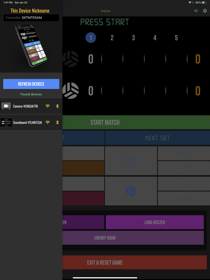 BT Volleyball Controller