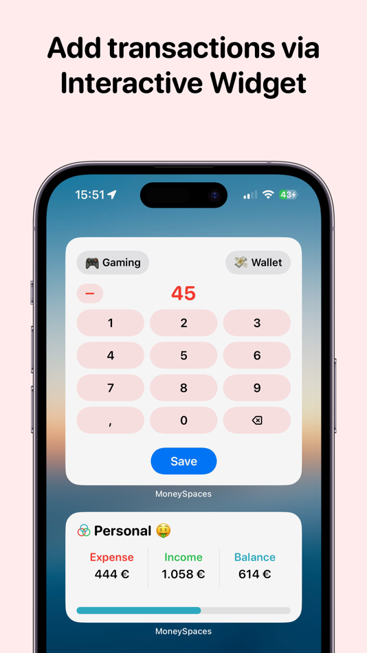 #3. Expense Tracker Money Spaces (macOS) Podle: MoneyCoach UG