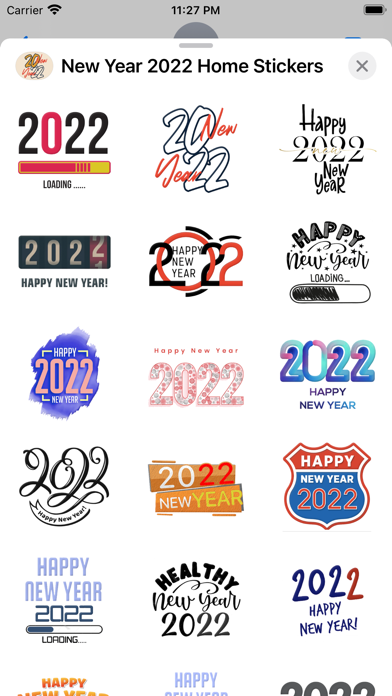 New Year 2022 Home Stickersのおすすめ画像2