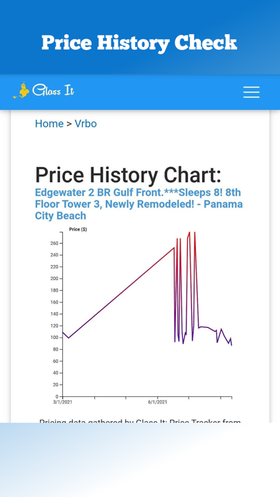 Price History Tracker Glass It Screenshot