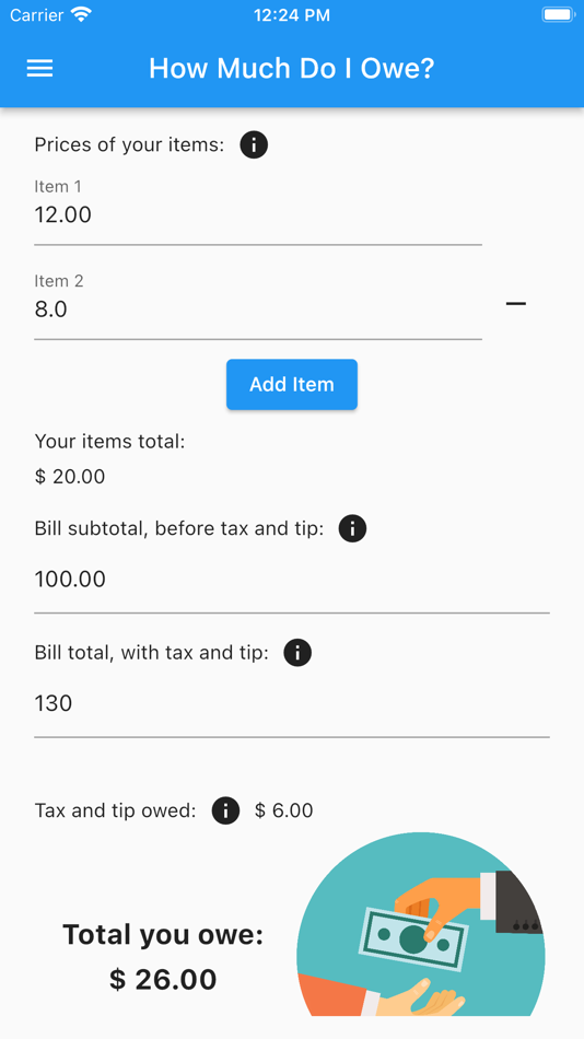#1. How Much Do I Owe? (iOS) 由: Sharif Doghmi