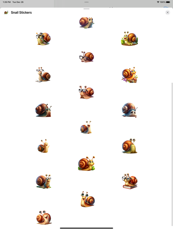 Screenshot #5 pour Snail Stickers