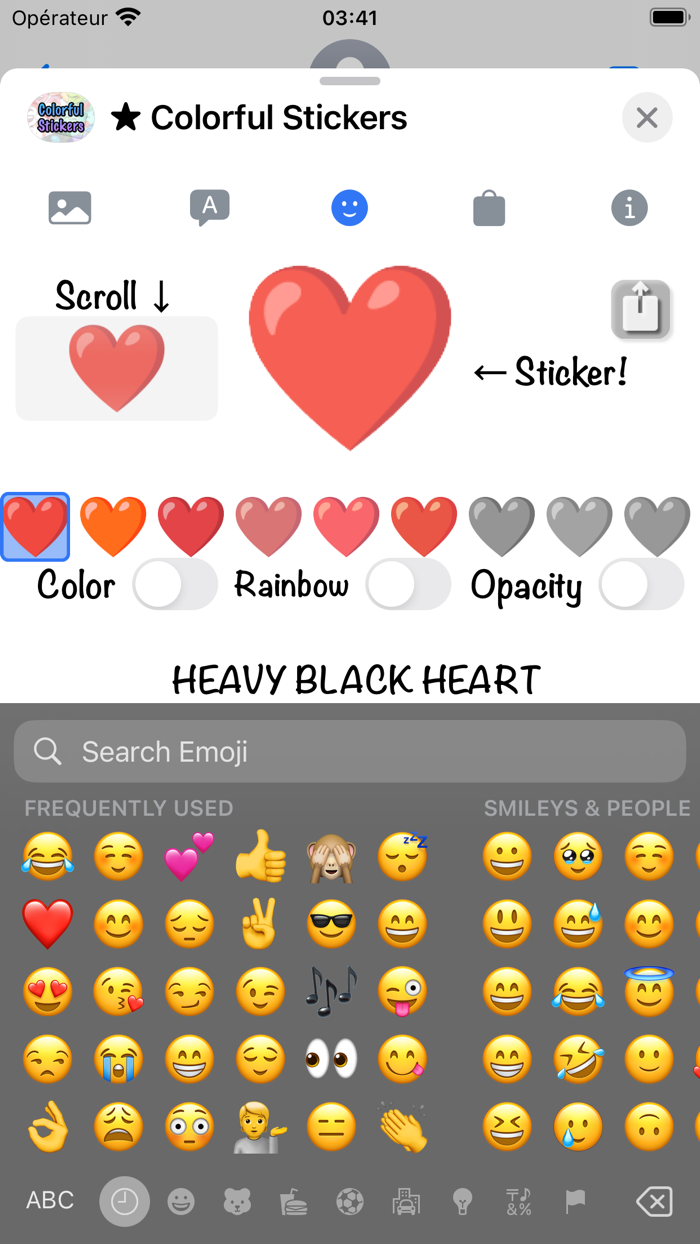Colorful Stickers and Emoji