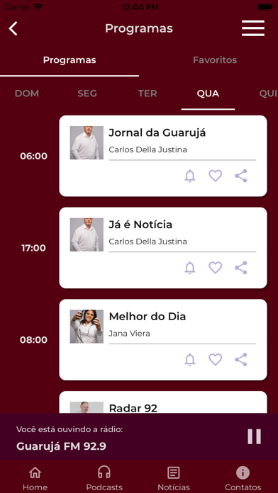 Guarujá FM 92.9 Orleans SC Screenshot