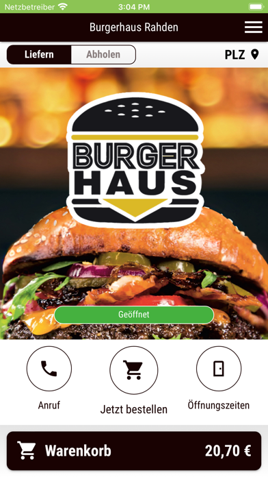 Burgerhaus Rahden Screenshot