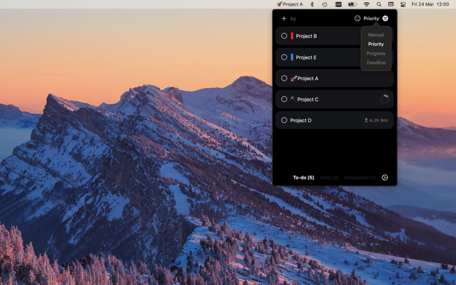 ‎MenuBarTodoList Screenshot