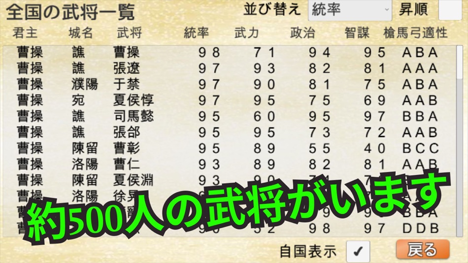 #3. 三国 戦国統一伝 (iOS) Bởi: hideaki fukumura