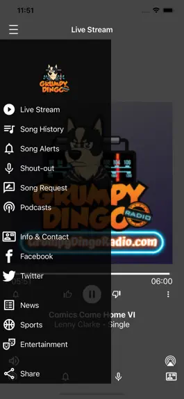 Game screenshot Grumpy Dingo Radio apk