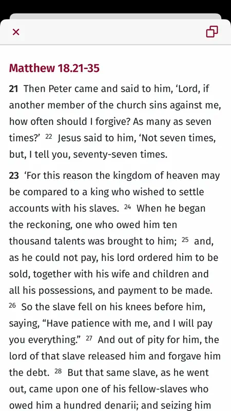 Lectionary screenshot 7 of 7