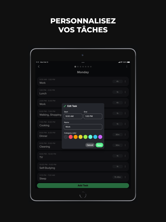 Screenshot #6 pour Planification Quotidienne