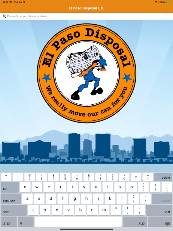El Paso Disposal L.P. iPad screenshot 1 - Reference app
