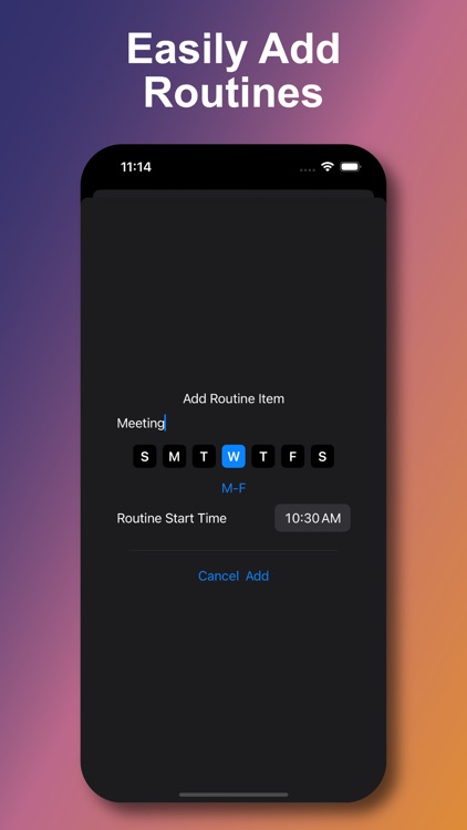 Simple Week Routine