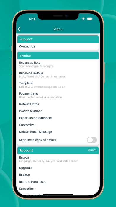INVOICE SIMPLE Screenshot