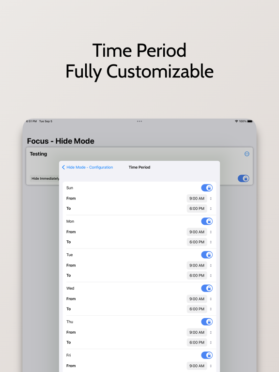 XLocker - Screen Time Control iPad screenshot 3 - Productivity app