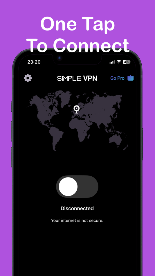 #3. Simple VPN: Secure & Unlimited (iOS) Podle: MAES MADENI VE AGAC ESYA SANAYI TICARET LIMITED SIRKETI