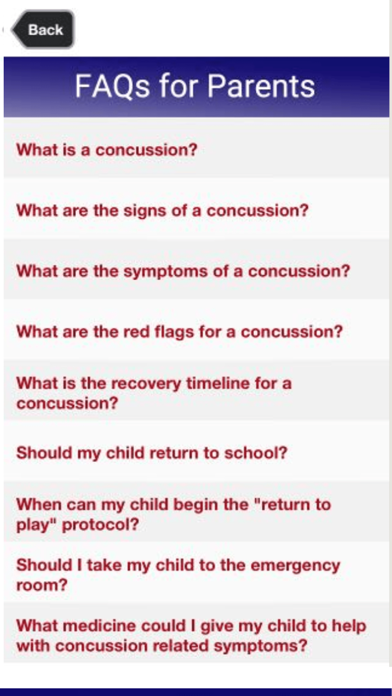 PATS Concussion Toolbox Screenshot