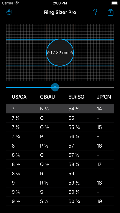 Ring Sizer Pro Screenshot