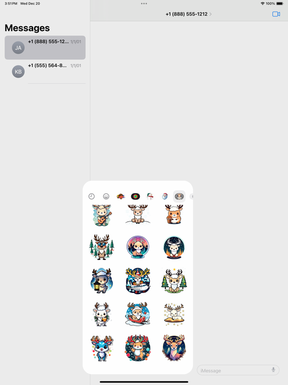Screenshot #4 pour Stickers: Reindeer 2023