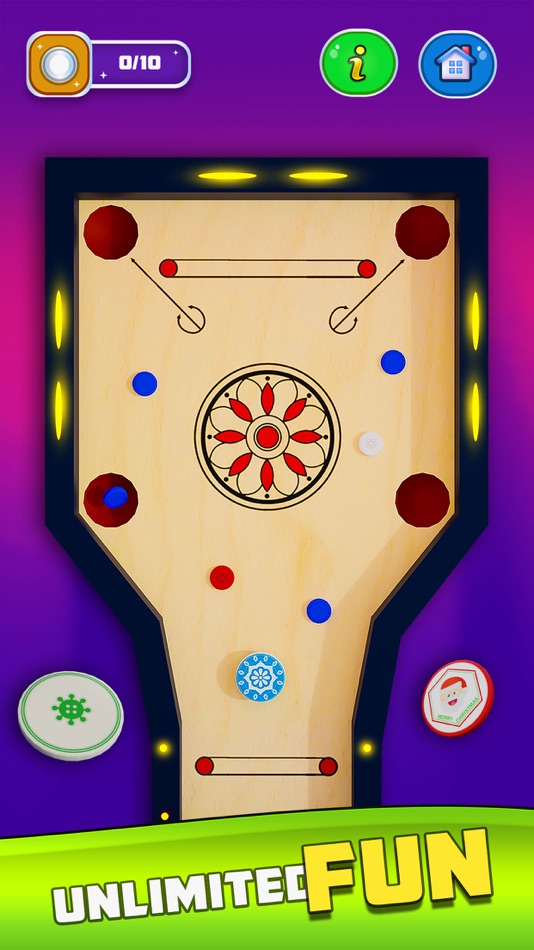 #1. Real Carrom Queen Board Game (iOS) 由: Francolins Studio (SMC-Private) Limited