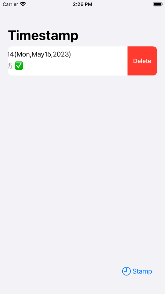 #3. time-stamp (iOS) By: 昌阳 王