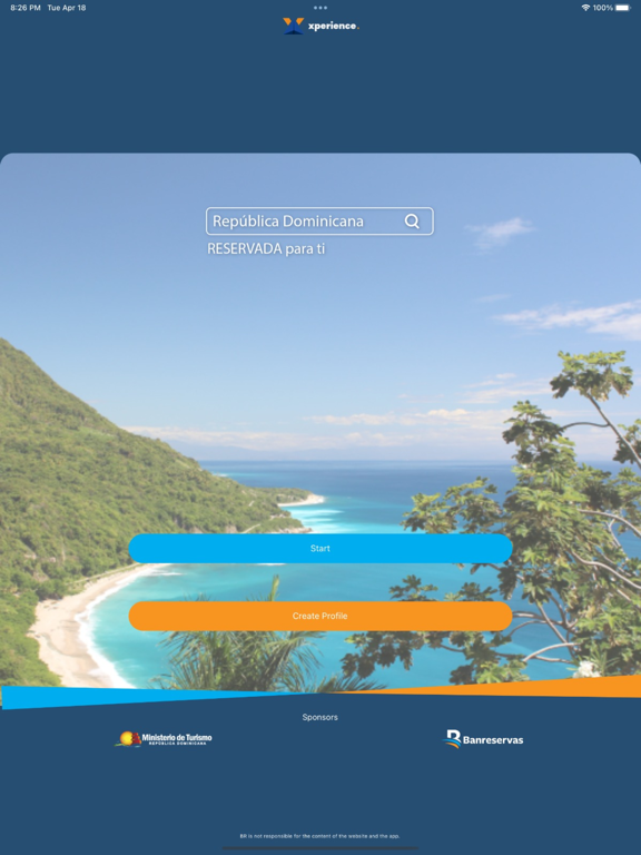 Xperience DR iPad screenshot 1 - Travel app